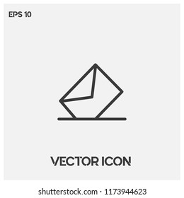 Mail,collect Vector Icon Illustration.Polaris Style Vector Icon.Premium Quality.