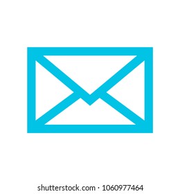 mail,email button blue color outline vector