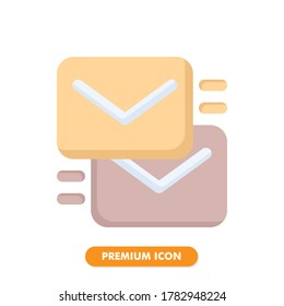 mailin icon pack isolated on white background. for your web site design, logo, app, UI. Vector graphics illustration and editable stroke. EPS 10.
