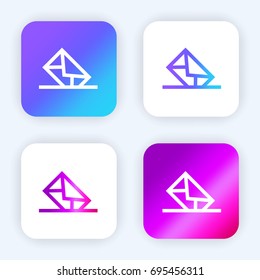 Mailing bright purple and blue gradient app icon