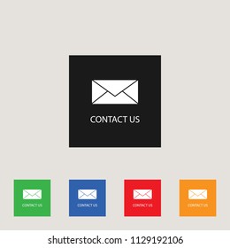 Mailing contacts icon, stock vector illustration, EPS10.