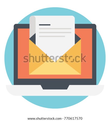 mailing email online correspondence sending mail stock vector sending mail