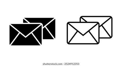 Mailingsymbol auf weißem Hintergrund
