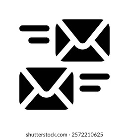 mailing icon. vector glyph icon for your website, mobile, presentation, and logo design.