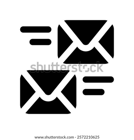 mailing icon. vector glyph icon for your website, mobile, presentation, and logo design.