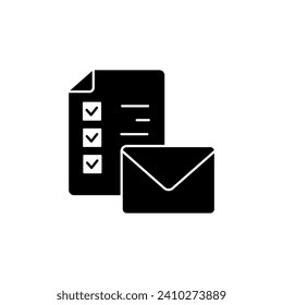 mailing list concept line icon. Simple element illustration. mailing list concept outline symbol design.