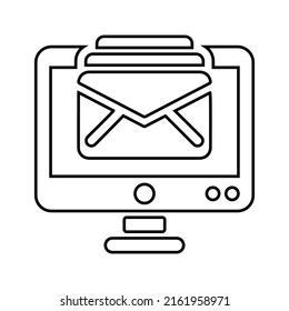 Mailing, Mass, Email, Mail Line Icon. Outline Vector.