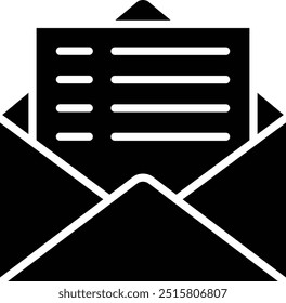 Ilustración de diseño de icono de Vector de correo
