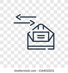 Mailing vector icon isolated on transparent background, Mailing logo concept