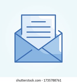 Mailing vector icon style illustration. Communication symbols. EPS 10