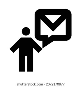 Mailman Bold Line Vector icon which can easily modify or edit

