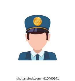 Mailman delivery service icon vector illustration graphic design
