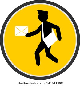 Mailman, sticker