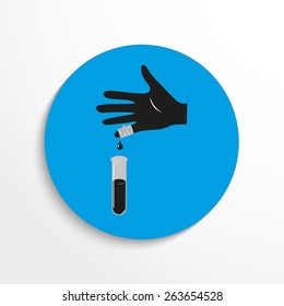 Maim flat icon illustration background