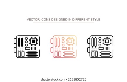 Design de ícone da placa principal com ilustração de estoque de fundo branco