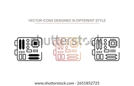 Main Board icon design with white background stock illustration