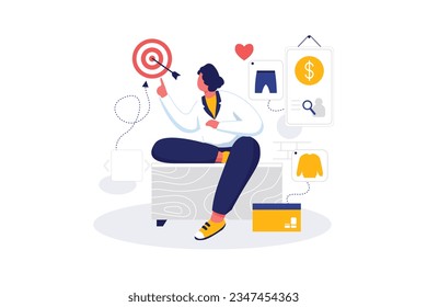 Main Business Products - Flat Vector