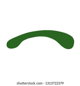 Main Chinese hieroglyphs calligraphy graphic symbol colored element (HORIZONTAL LINE), vector illustration isolated on white background