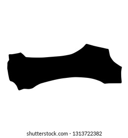 Main Chinese hieroglyphs calligraphy graphic symbol colored element (HORIZONTAL LINE), vector illustration isolated on white background