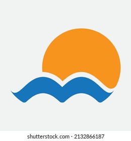The main concept using the letter M, with the view of the beautiful sunrise makes the logo look unique and attractive.