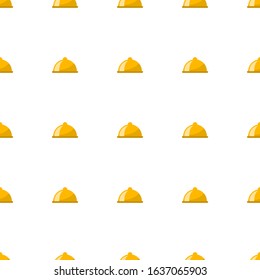 main dish icon pattern seamless isolated on white background. Editable flat main dish icon. main dish icon pattern for web and mobile.