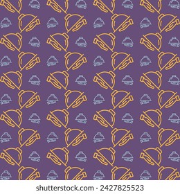 Plato principal signo de moda de la ropa de repetición patrón multicolor vector ilustración de fondo