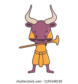 The main god of Egypt with the head of a bull