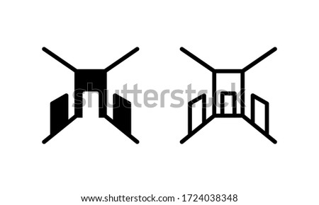 Main Hall Home Design Icon, Logo, Vector