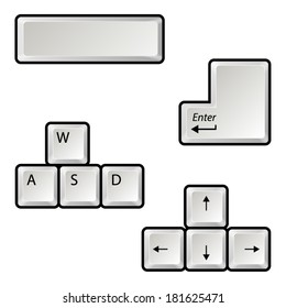 Main keyboard buttons
