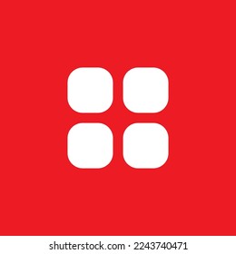 Icono de menú principal, plantilla de recursos gráficos, ilustración vectorial.
