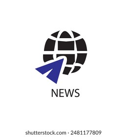Main news or breaking sign icon logo vector image