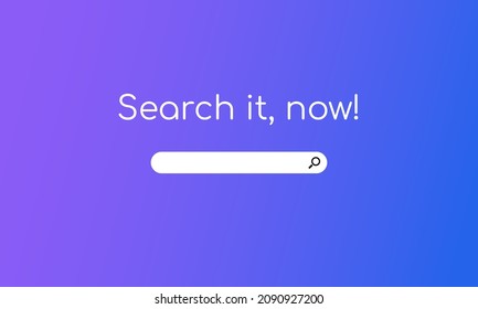 The main page of the Internet search network. Web interface template. User interface. Vector illustration.