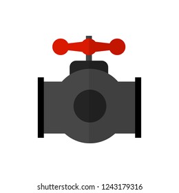 main pipeline flat vector icon
