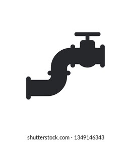 main pipeline flat vector icon