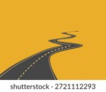 Main road in the city vector illustration
