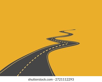 Estrada principal na ilustração do vetor da cidade