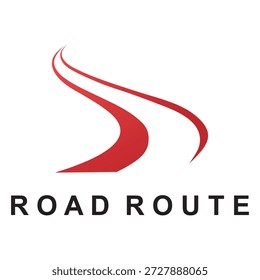 Diseño de Vector de icono de logotipo de carretera principal

