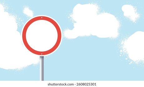 Main road sign. Traffic signs. International road sign isolated. Blue sky. Priority signs. Vector illustration.