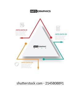 Main and Sub-function on Business timeline info-graphics in Triangle  Chart Timeline Minimal on white background