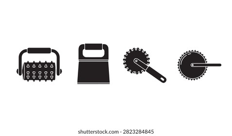 Main subject depicts common kitchen tools including a grater and slicer used in food preparation