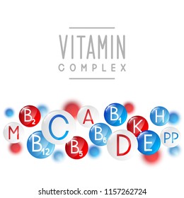 Main vitamins background for Your design