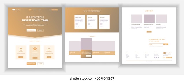 Main Web Page Design Vector. Website Business Reality. Landing Template. Creative Project. Information Tools. Mining Money. Progress Report. Illustration