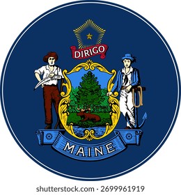 Bandeira do Círculo do Maine, Ícone da Bandeira do Maine