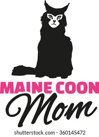 Maine coon cat Mom