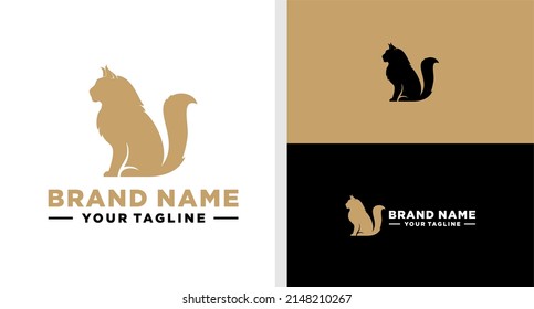 MAINE COON LOGO CAT LUXURY EDITABLE