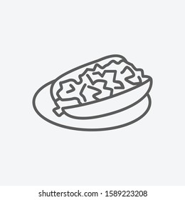 Maine icon line symbol. Isolated vector illustration of icon sign concept for your web site mobile app logo UI design.
