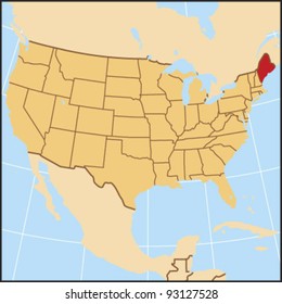 Maine Locate Map