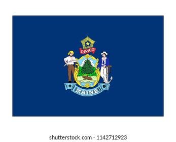 Maine State Flag