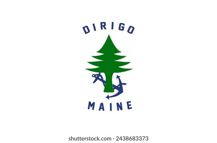 The of a Maine State Flag