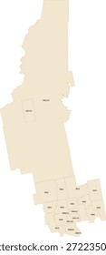 Maine State Somerset County Vektor Volkszählung Polygon der Volkszählung Tiger 2020